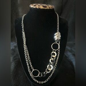 Silver Multi-Chain Necklace